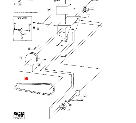 Oryginalny pasek odśnieżarki Stiga Park 95 (9585-0079-00)