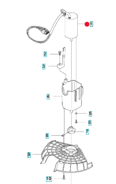 Oryginalny silnik noży kosiarki Husqvarna Automower 105 305 308 (5849893-02)