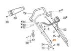 Linka gazu kosiarki Oleo-Mac G48 TBX / G53 TBX (66070136R)