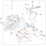 Osłona napinacza łańcucha pilarek Husqvarna 435 - 450 (540063301)