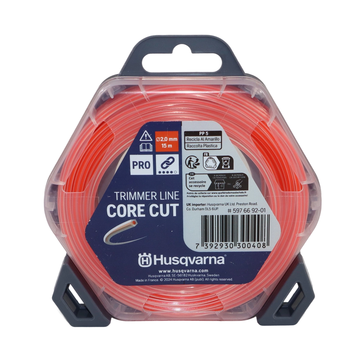 Żyłka Core Cut Husqvarna 2,0 mm x 15 m - pięciokątna