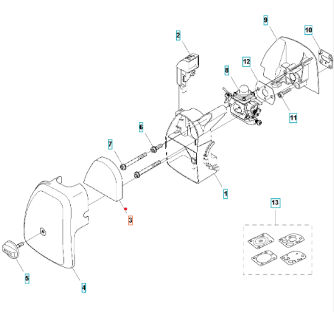 Filtr powietrza wykaszarek Husqvarna 122, 129, 325 (5742427-01)