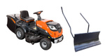Kosiarka traktor Oleo-Mac OM 102R/19 KV z pługiem do śniegu