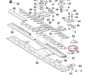 Nit noża kosiarki listwowej przystawki do Eurosystems P 55