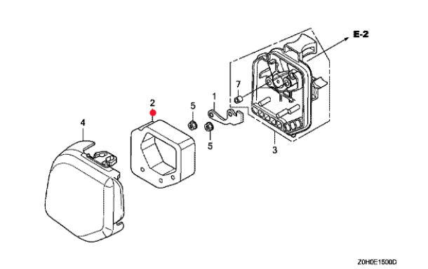 Oryginalny filtr powietrza Honda GX25 / UMK425 (17211-Z0H-000)