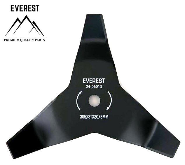 Tarcza 3-zębna mieląca Everest 305 x 20 mm do kos wykaszarek