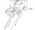 Prawa manetka linki zamiatarki OM-Line PKM60 / PKM80 (OB-SPAKC21-03C-04)