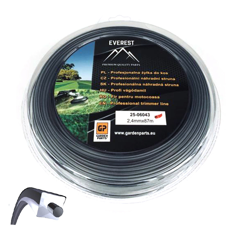 Żyłka tnąca Everest Dual Power Line 2,65 mm x 15 m - kwadrat wzmocniony