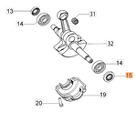 Uszczelniacz wału pilarki Oleo-Mac GS 370 - GS 451 (3050024AR)