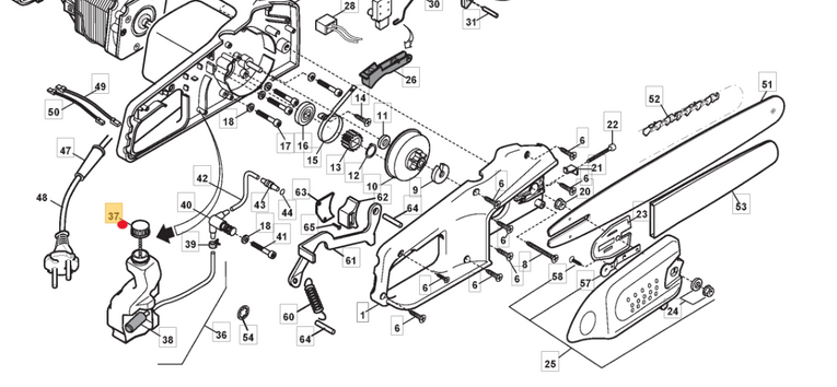 Korek oleju pilarek elektrycznych Stiga SE (4252010 )