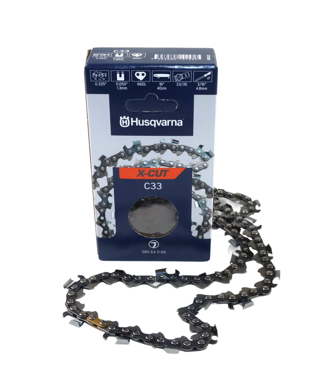 Łańcuch tnący Husqvarna C33 .325 1,3 mm 66 ogniw - pełne dłuto