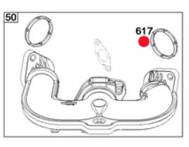 Oryginalna uszczelka kolektora dolotowego silnika Briggs&Stratton (594209)