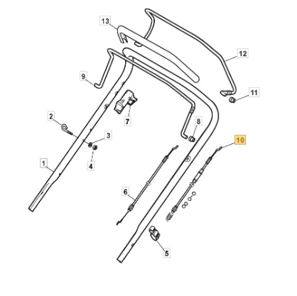 Oryginalna linka napędu kosiarek Stiga Combi 48 / 53 (381030092/1)