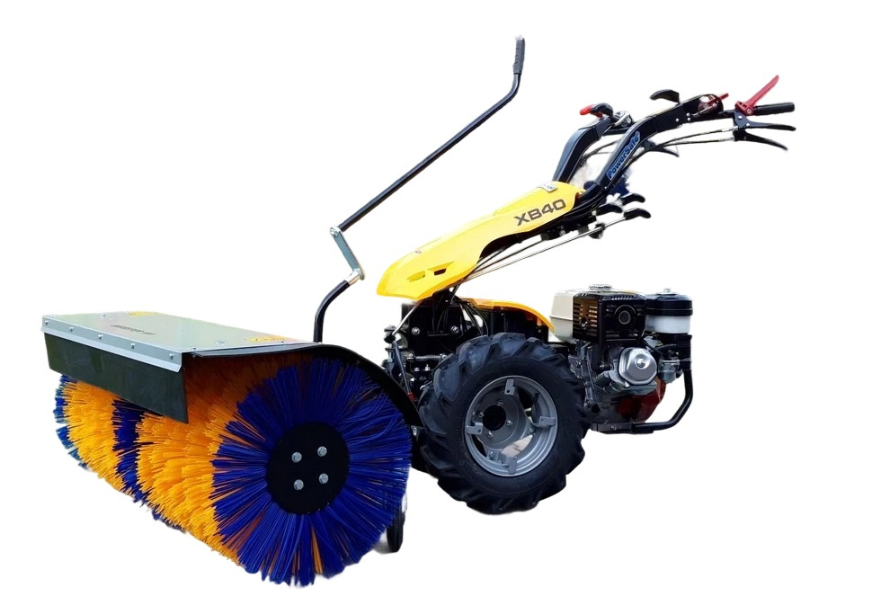 Ciągnik jednoosiowy Pasquali XB 40 Honda z zamiatarką