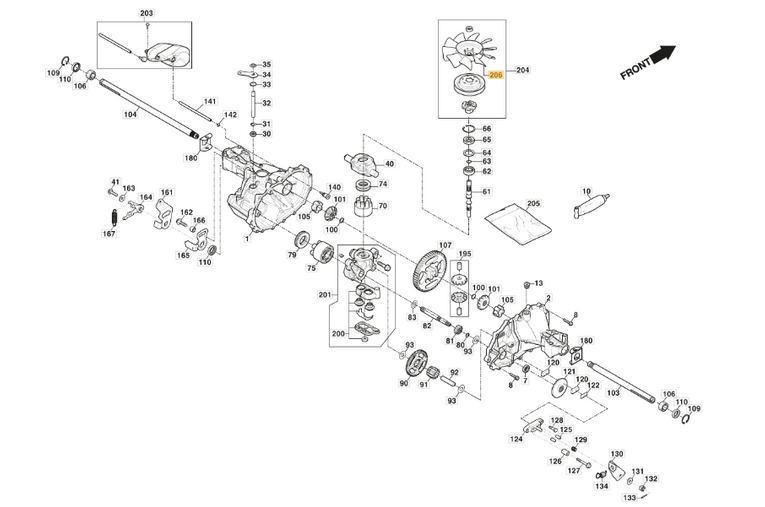 Wentylator przekładni hydrostatycznej Hydro-Gear (118870129/0)