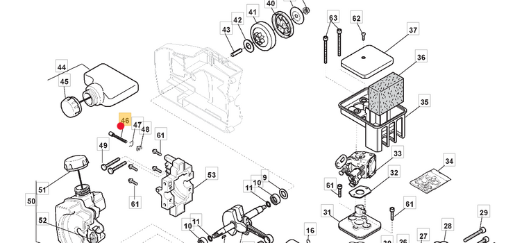 Oryginalna śruba napinacza łańcucha pilarki Stiga SP 355 (1911-4058-01)