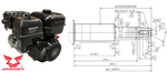 Silnik Zongshen GB420 poziomy wał / 420 cc / wał stożkowy / 12.5 KM