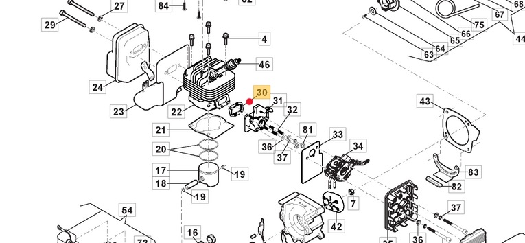 Oryginalna uszczelka kolektora gaźnika wykaszarki Stiga SBC / BC (118804081/0)