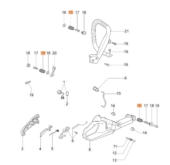 Amortyzator pilarki Oleo-Mac GS 350 - GS 440 (50050047AR)