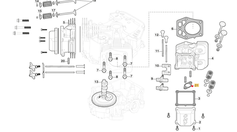 Uszczelka tłumika silnika traktorków Stiga (118551272/0)