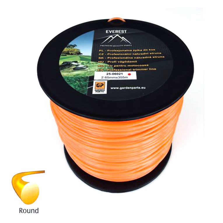 Żyłka tnąca Everest ROUND LINE 2,65 mm x 355 m - okrągła