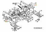 Oryginalna tulejka belki przedniej / koła jezdnego traktorka MTD / CubCadet (741-0487C)