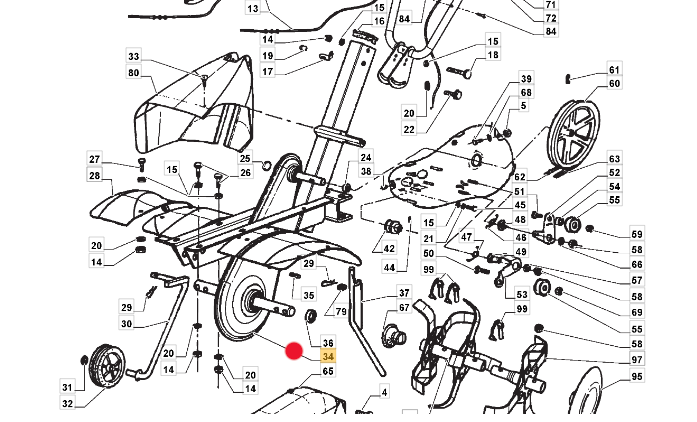 Oryginalna przekładnia glebogryzarki Stiga Silex 75 (1483-2156-01)