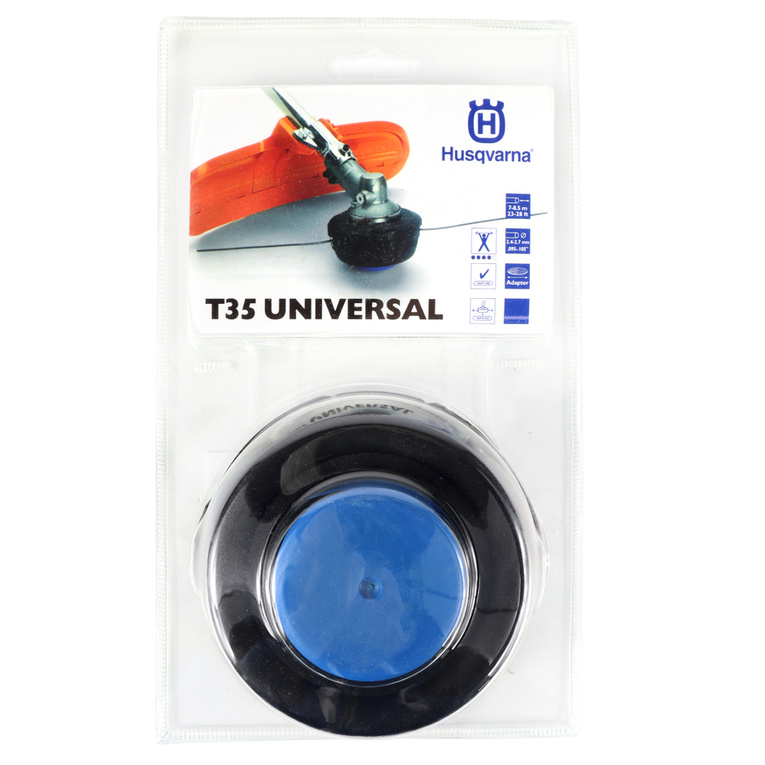 Uniwersalna głowica żyłkowa Husqvarna T35 z adapterami