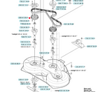 Oryginalne koło zębate paska agregatu 103 cm traktorka Husqvarna Rider (5354135-01)