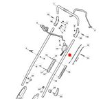 Linka hamulca kosiarek Stiga Excel 50 / 55 (181030065/0)