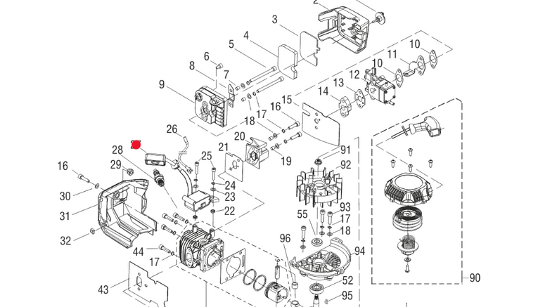 Cewka zapłonowa nożyc AL-KO 163-55 / 163-70 - oryginał