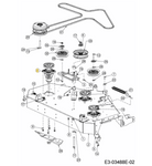 Oryginalna piasta noża CubCadet XZ3 122 cm