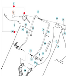 Oryginalna linka z manetką regulacji jazdy kosiarki Husqvarna LC (5848614-01)